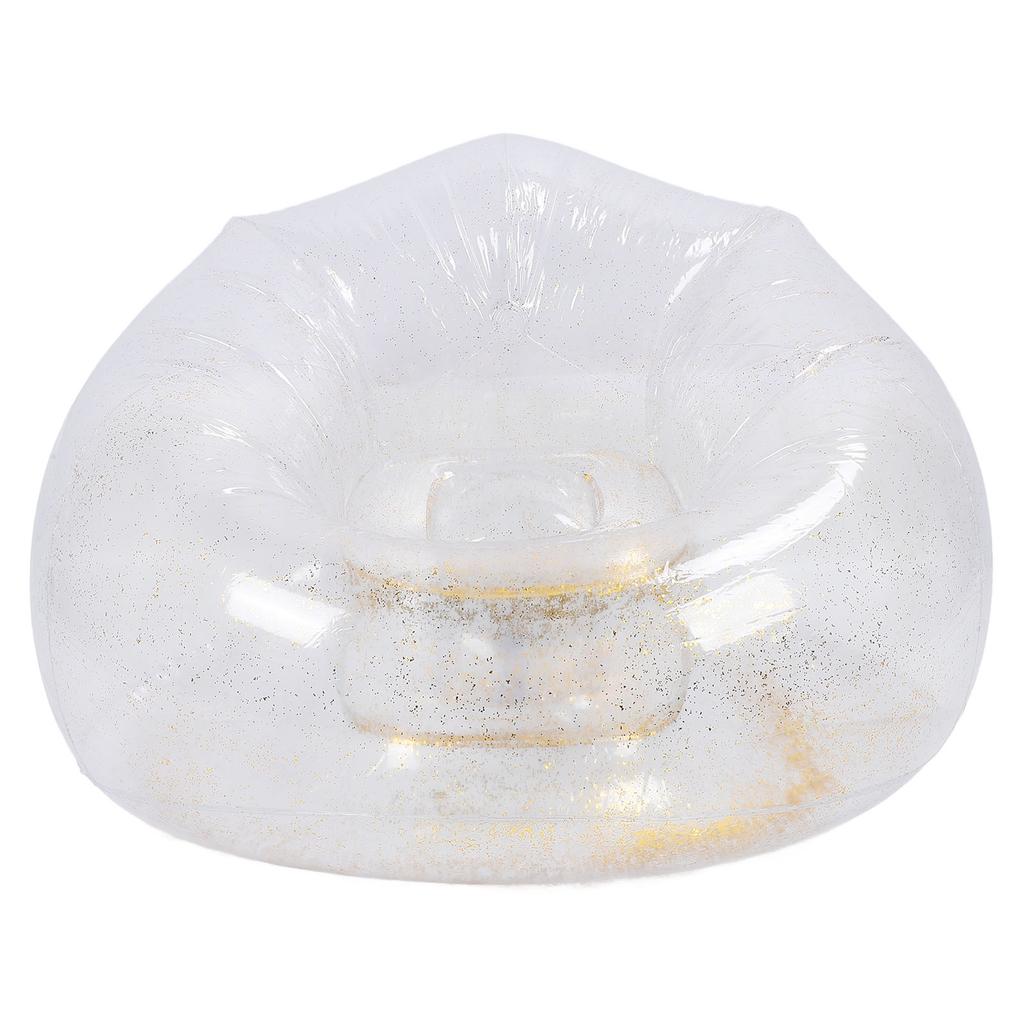 Надувное кресло Удобное Расслабляющее Прозрачное Эргономичное Компактное ПВХ Надувной диван-кресло Золотой