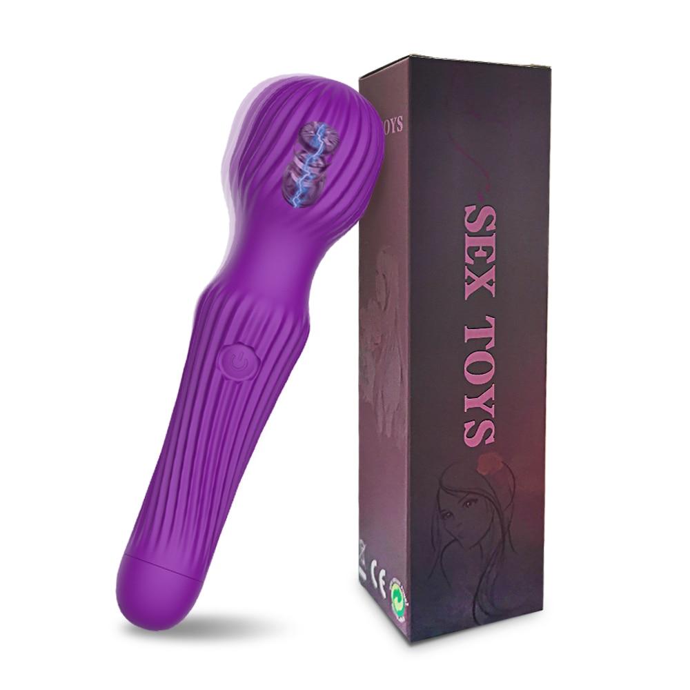 10 режимов вибрации, секс-игрушки, волшебная палочка, стимулятор точки G, киска, вагина, клитор для женщин и взрослых