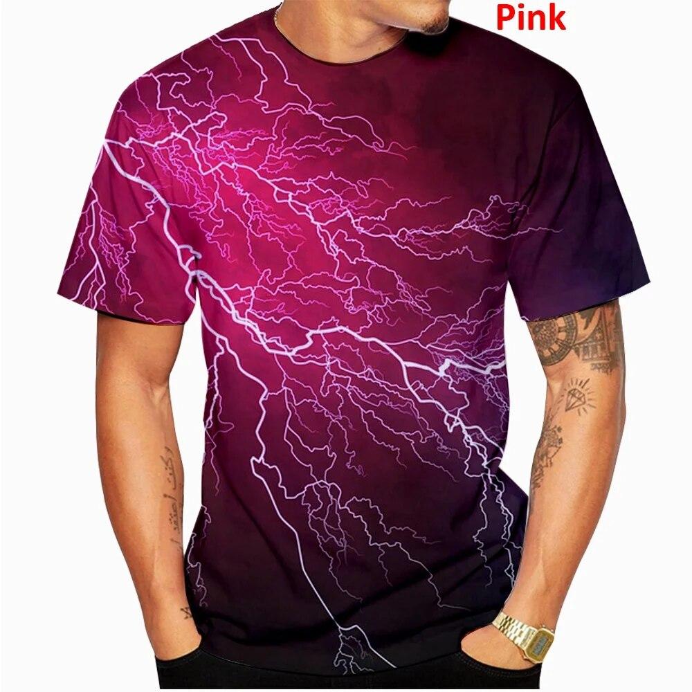 Летняя модная мужская футболка с 3D-молнией и принтом унисекс Harajuku Повседневная футболка с коротким рукавом