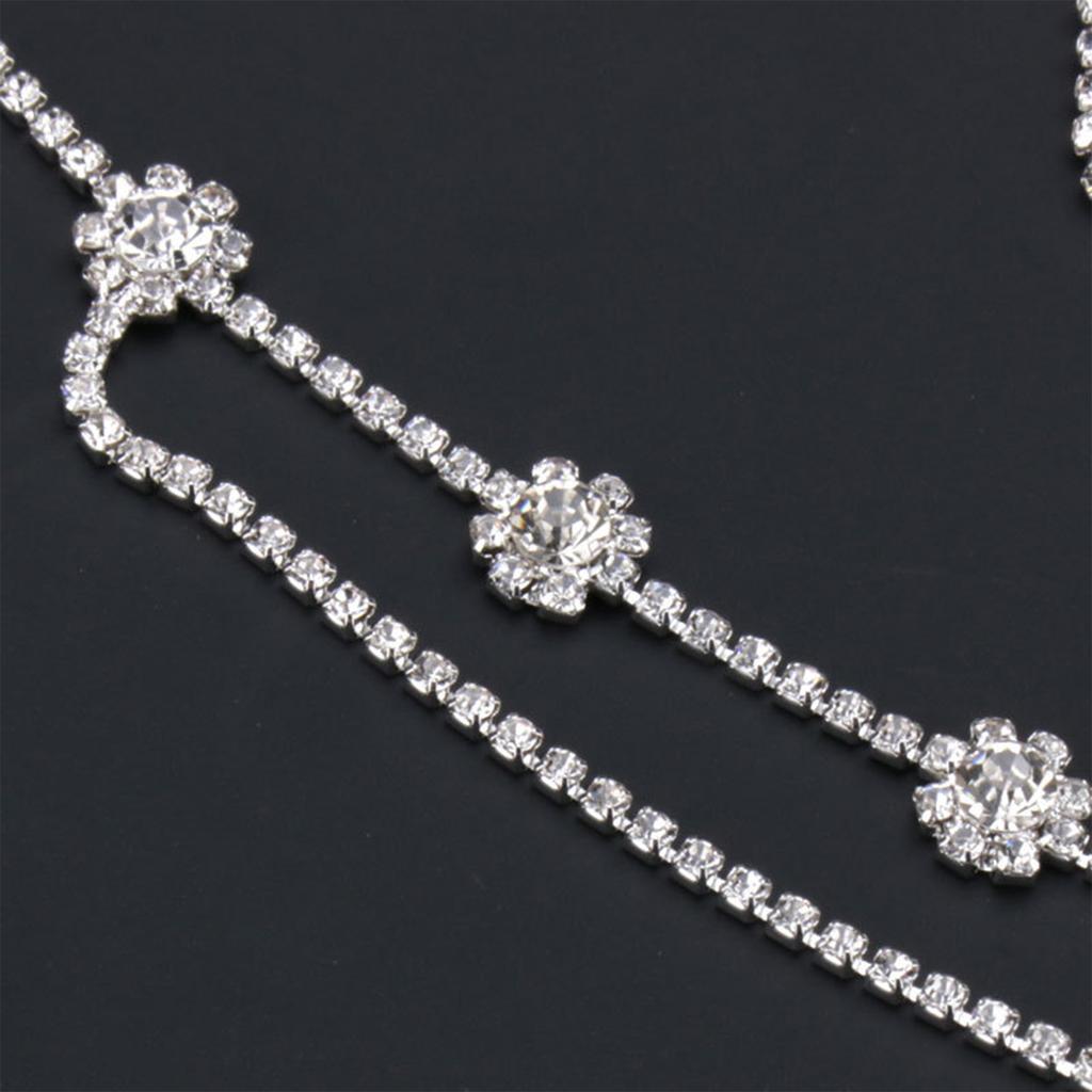 Female Hairbands Headdress Luxurious Drops Claw Chain Accessories for Banquet Wedding Dresses Skirts
