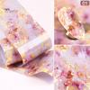 Puntos Nail Art Marble Stained Starry Sticker Pink Blue Foil Manicure Transfer Decals