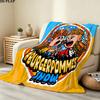 1PC Icrimax Burgerpommes Patterned Flannel Blanket Suitable For All Seasons For Home Decor Warmth And Comfort Gifts Holiday Present