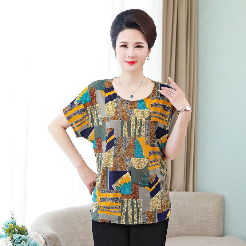 Женская модная повседневная футболка с короткими рукавами и сотнями принтов, свободные дышащие топы