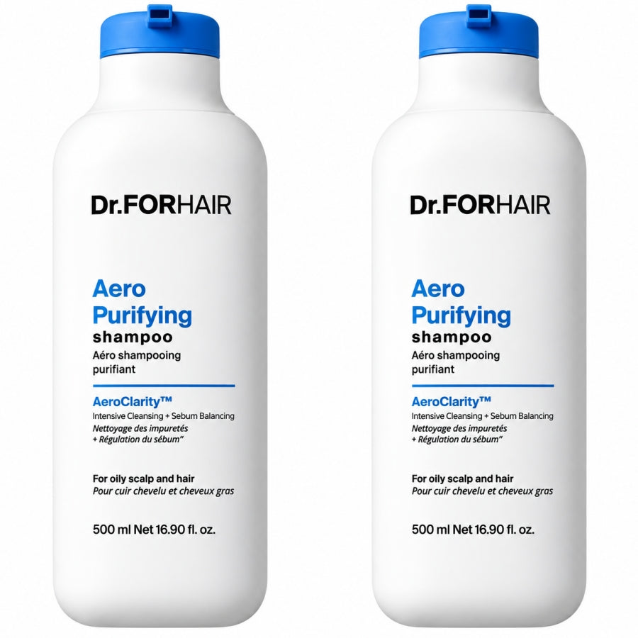 Dr.ForHair Aero Purifying Shampoo for Oily Scalp and Hair 500ml*1Pc/2Pcs