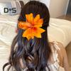 Заколка для волос с имитацией цветка, боковая челка, невыцветающая заколка, декоративная надежная женская заколка для волос, аксессуар для волос