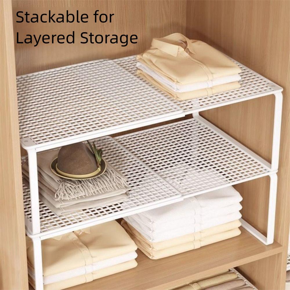 Регулируемая телескопическая полка для шкафа, многоуровневая перегородка, органайзер для шкафа, ванная комната