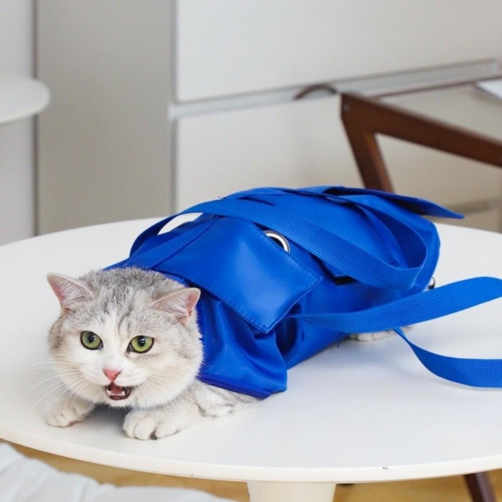 Double Shoulder Pet Travel Bag Breathable Cat Injection Bag Portable Cat Bathing Bag  Pet Supplies