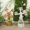 Зависть Фарфоровая Ветряная Мельница Украшение: Декор для микроландшафтного сада из массива дерева - Креативная серия "Лес" для оформления детского сада и двора