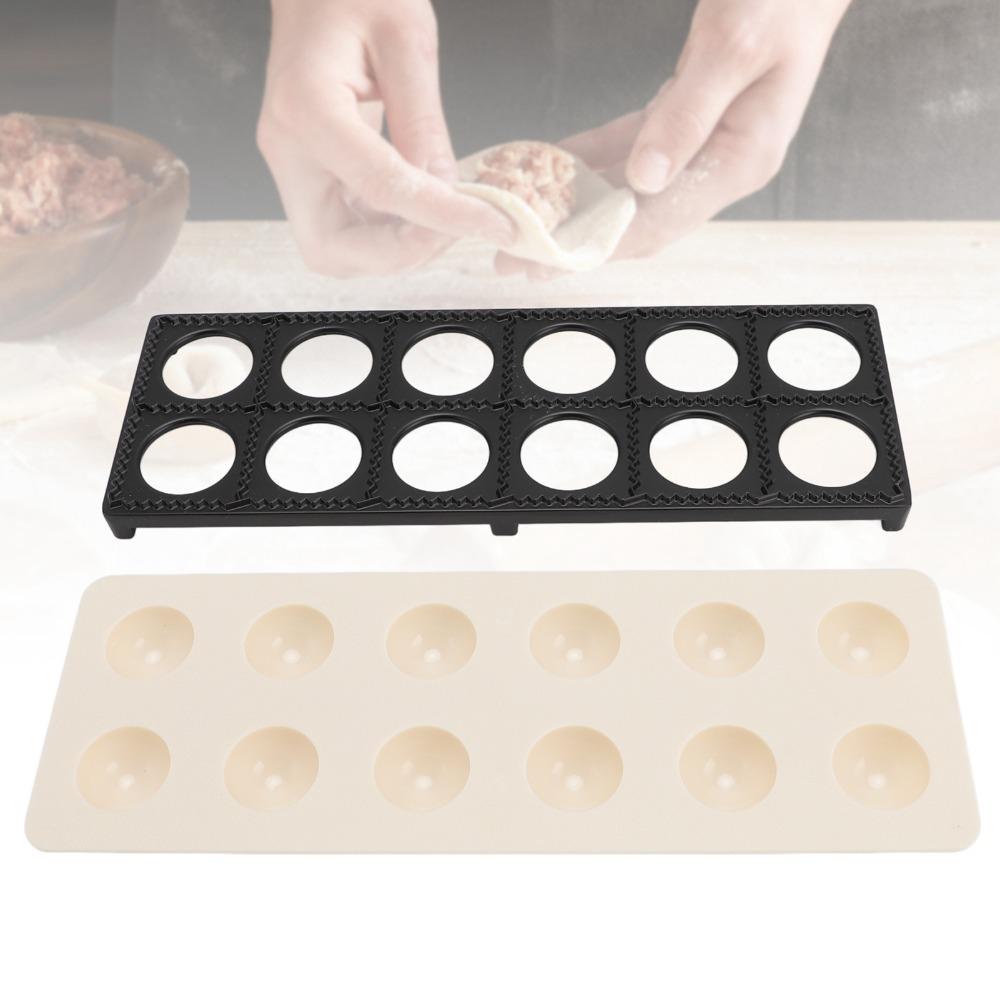 12 Holes Ravioli Maker Press Aluminum Alloy ABS Ravioli Stamp Maker Cutter DIY Cooking