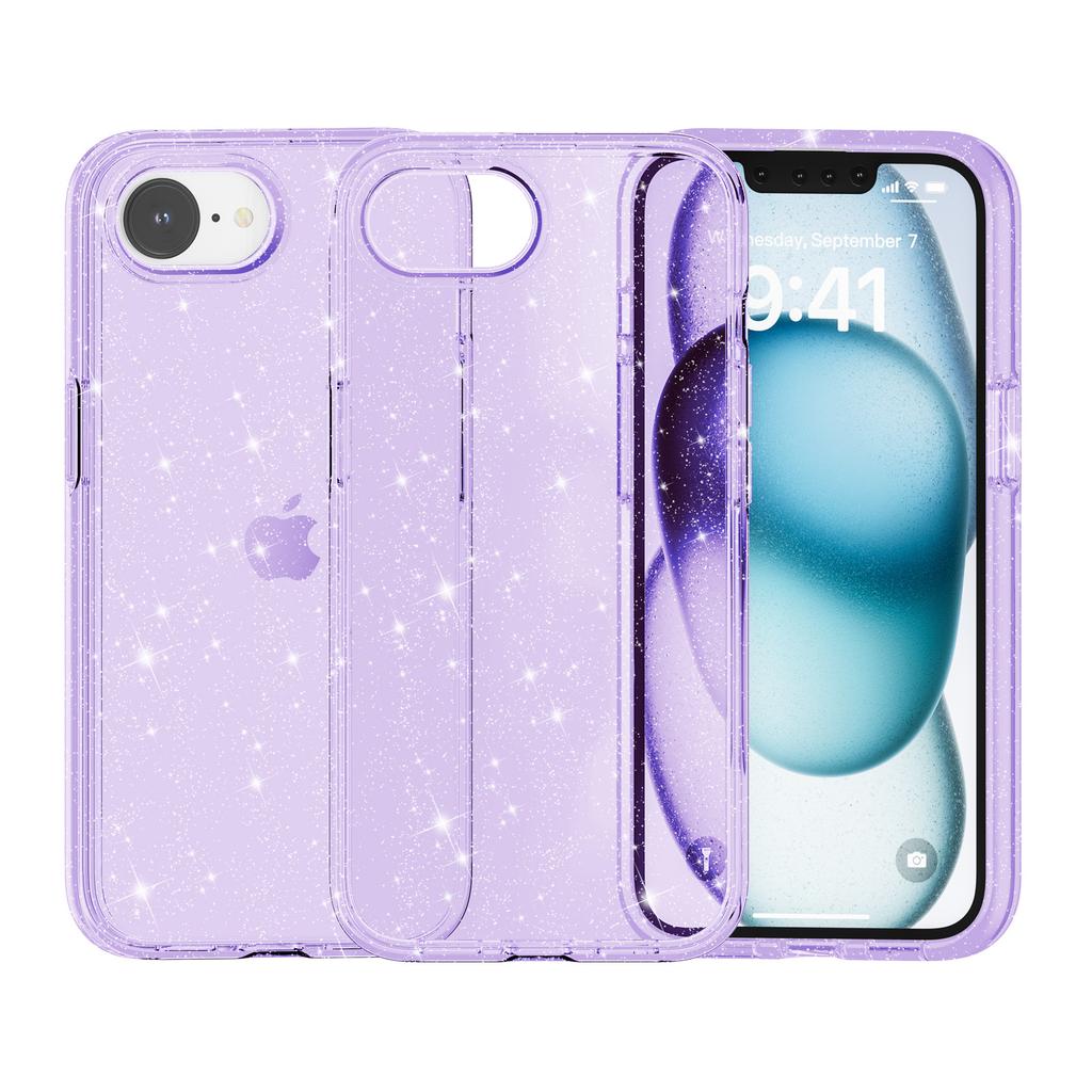 Подходит для Apple 16E/17E блестящий магнитный чехол для мобильного телефона iPhone 16e/17e универсальный прозрачный чехол Magsafe