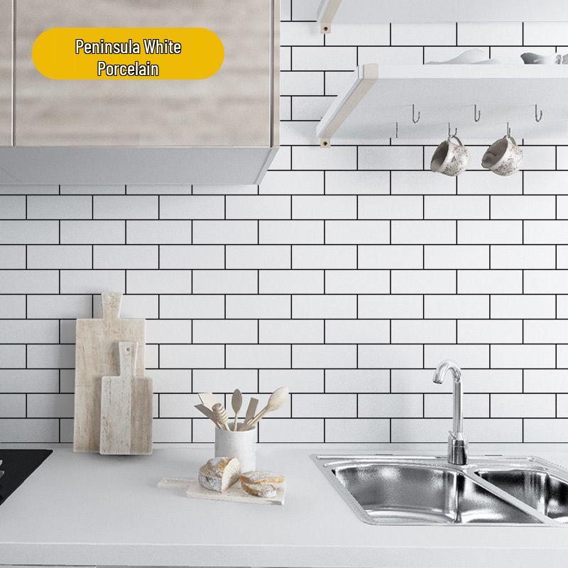 Водонепроницаемые Маслостойкие Самоклеящиеся Кухонные Обои для Плит и Вытяжек