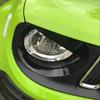 Angry Eyes Front Headlight Bezels Trim Cover For Jeep Renegade 2015 2016 2017 2018 (Black)