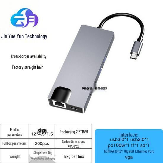 USB-C концентратор 4-в-1 с двойным HDMI-адаптером для MacBook