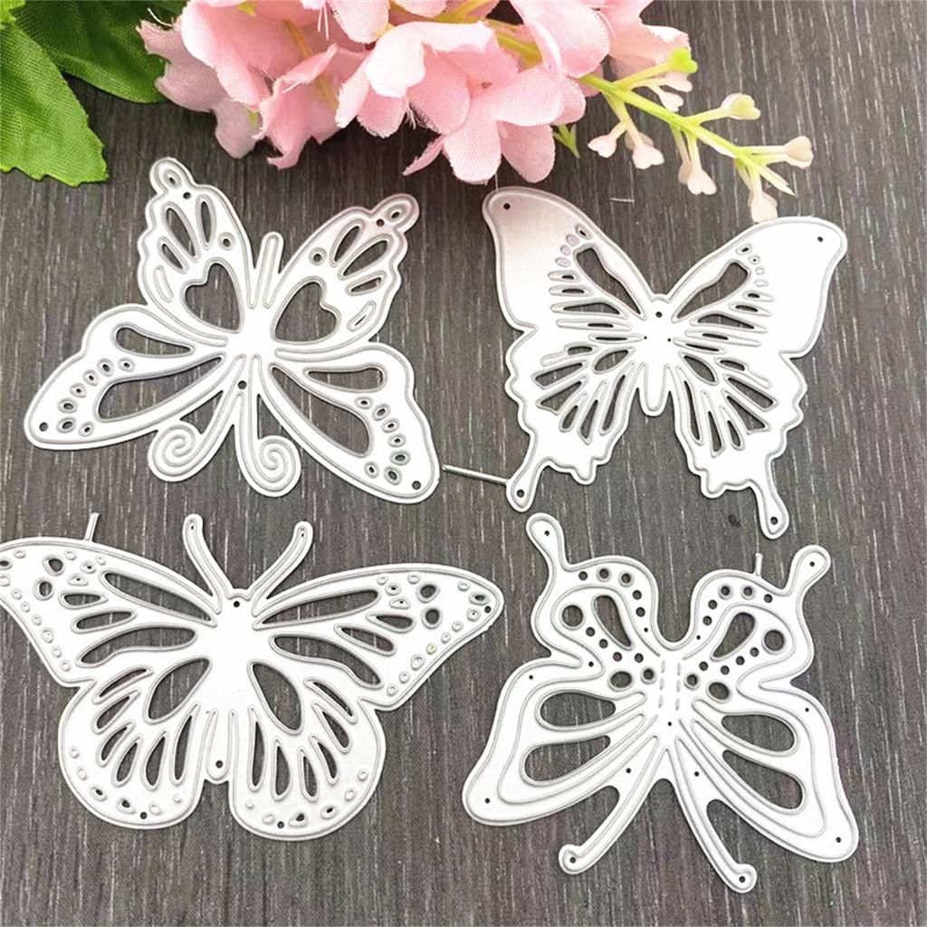 Новая двойная бабочка металлическая резка штампованная форма скрапбукинг украшение тиснение фотоальбом украшение изготовление открыток своими руками большая ручная работа