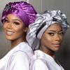 Long Tie Satin Hat Woman Fashion Sleeping Hair Bonnet Double Layer Braids Bonnets