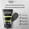L'Oreal Мужское Очищающее средство для лица с углем для контроля жирности