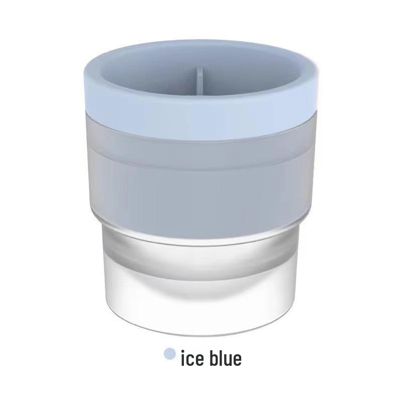 Food Grade Large Ice Ball Mold - Silicone Round Ice Tray for Whiskey & Household Use