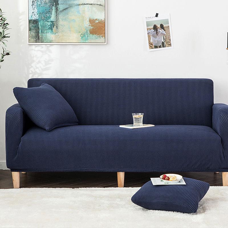 Утолщенный эластичный чехол для дивана в гостиной, бархатный чехол для дивана, пыленепроницаемые растягивающиеся чехлы для секционного дивана, чехол для дивана в форме буквы L