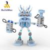 BuildMoc Мои Поющие Монстры Вуббокс Хор Набор Строительных Блоков Робот-Меха Вода и Дерево Кирпичи Игрушка для Игры Детский Подарок на День Рождения