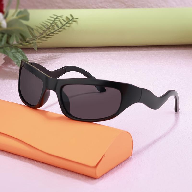 Мужские ветрозащитные спортивные солнцезащитные очки Y2K — европейский и американский стиль, уникальная форма