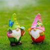 Светодиодные фонари Солнечная энергия Садовая статуэтка гнома Двор Садовое украшение Поделки