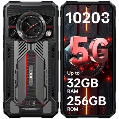 Прочный смартфон CUBOT KINGKONG 11 5G Android 15, 32 ГБ + 256 ГБ Разблокированный мобильный телефон 10200 мАч, 6,72" FHD+, 108 МП + 32 МП С 1,46" умным задним дисплеем, IP68/NFC