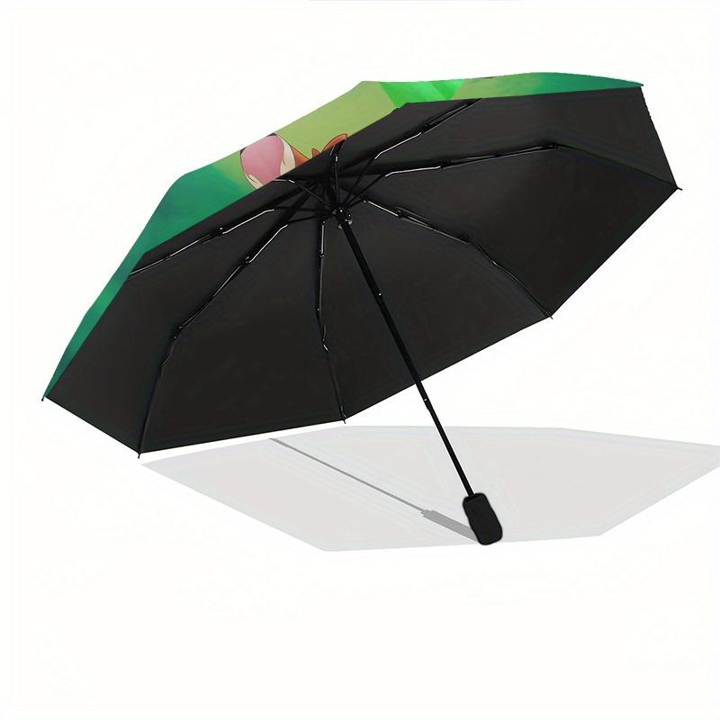 1pc Bambi,Thumper Automatic Folding Umbrella: Compact 8 Bone Design Cartoon Outdoor Travel Companion, Business Umbrella, Christmas Valentine