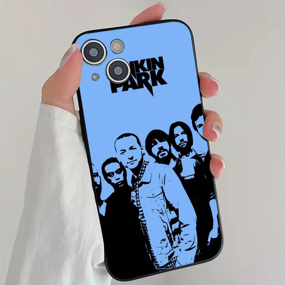 Чехол для телефона Rock Band L-Linkin Park Крутой Черный Силиконовый Мягкий Для IPhone 16 15 14 13 12 11 X XR Plus Pro Max Plus