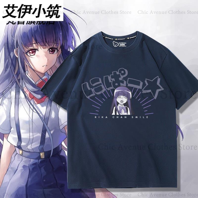 Аниме Higurashi When They Cry Серия Фурюдэ Рика Принт Футболка С круглым вырезом Пуловеры Летние Топы Футболка с коротким рукавом Хлопковая одежда