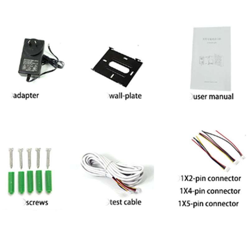 4,3-дюймовый проводной видеодомофон, система визуального домофона, дверной звонок с 1 монитором + 1*700TVL, уличная камера для домашнего наблюденияAA