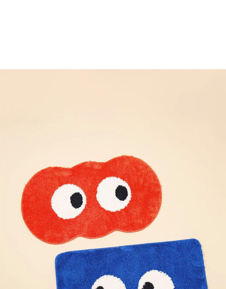 Мультяшный ковер с большим ворсом: Нескользящий впитывающий коврик для гостиной, ванной комнаты и туалета