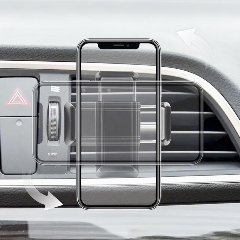 Universal Rotating Car Air Vent Phone Holder with Adjustable Clamp