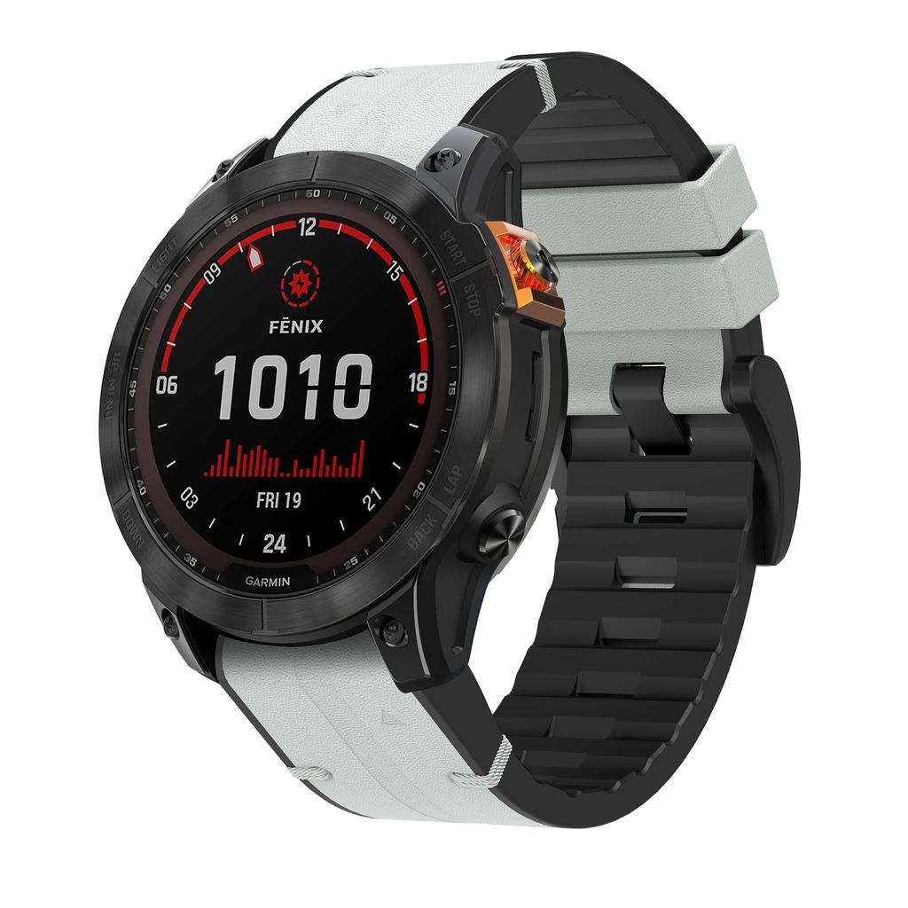 Кожаный ремешок для часов 22/26 мм для Garmin Fenix 8 Pro E 7X 7 6X 6 5plus Band Quatix 8/Descent Mk3i Mk2i Быстросъемный ремешок