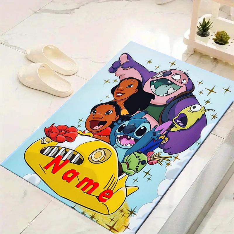 Custom 1Pc Lilo Stitch Adventure Rug Office Carpet Indoor Outdoor Entrance Doormat Nonslip Soft And Comfortable Living Room D916311