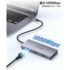 USB C Hub 9-in-1 Adapter Dual Display 4K HDMI 1Gbps USB 3.0 Docking Station for MacBook Pro iPad Pro Windows Dell