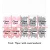 DIY Puppet Plush Doll Noses Flocking Triangular Safety Nose with Soft Washer Toys Accessories