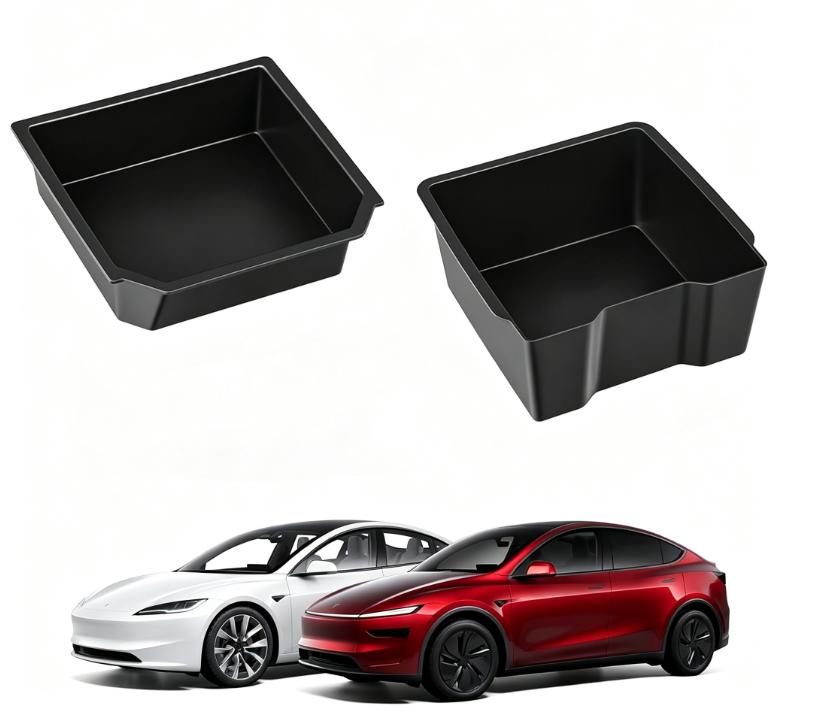 Center Console Organizer Tray for Tesla Model Y Juniper 2025-2026 & Model 3 Highland 2024-2026 Console Hidden Storage Box