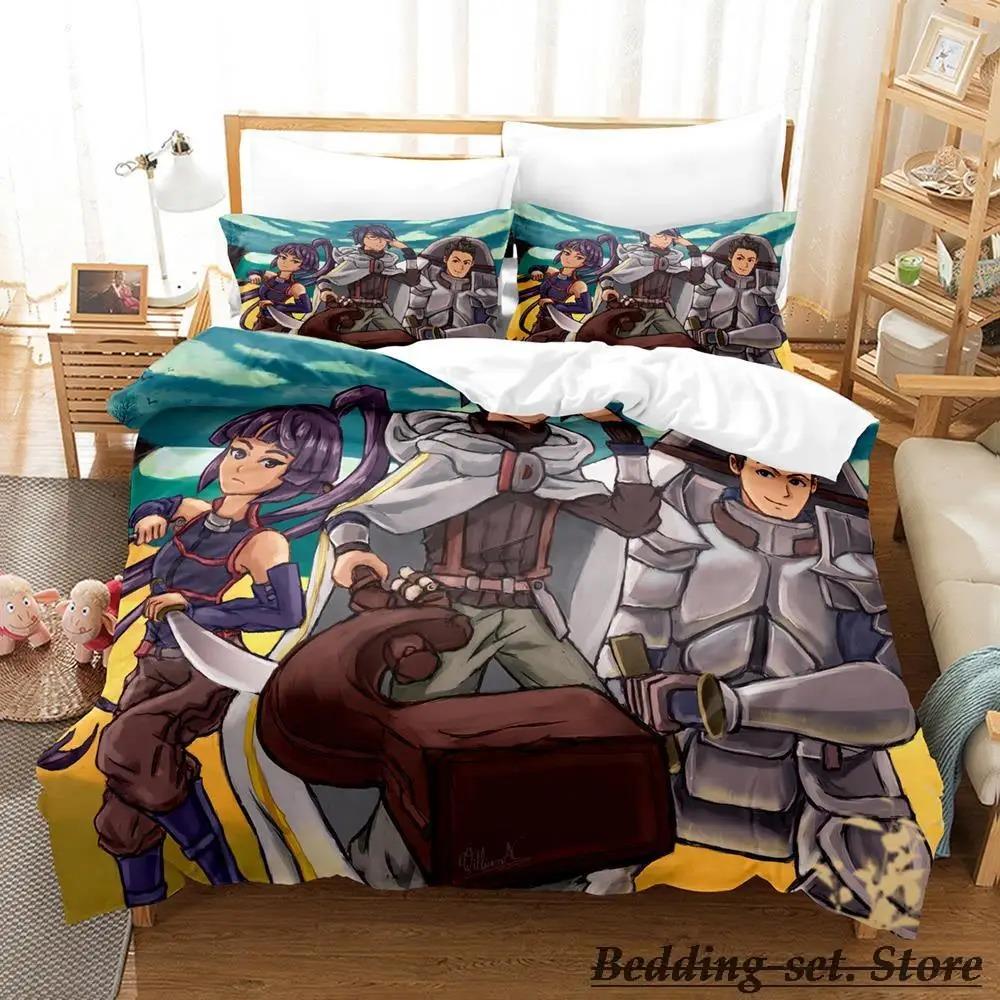Постельное белье с принтом аниме Log Horizon Односпальное, Полуторное, Двуспальное, Евро, Кинг-сайз Пододеяльник для спальни взрослых и детей