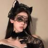 Нобуо Кот Милая повязка на голову с ушками кошки Кружевной зажим для волос горничной с колокольчиком Универсальный аксессуар для волос