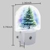 Watercolor Christmas Tree Night Light for Kids, LED Night Light Plug into Wall with Dusk to Dawn Sensor for Girls Boys Women Men Room Decor, Hallway,