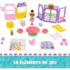 Coffret fête dans le jardin - GABBY'S DOLLHOUSE - Kitty Fairy - 3 figurines - 18 pièces - Accessoires inclus