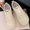 Кожаные белые туфли с мягкой подошвой, женские весенние новые универсальные уродливые милые туфли для скейтбординга в стиле колледжа, повседневная спортивная обувь