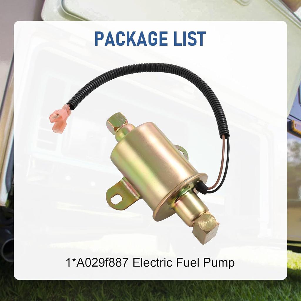 CARMOCAR Electrical Fuel Pump 149-2620 A029F887 A047N929 Replacement For Onan Cumm