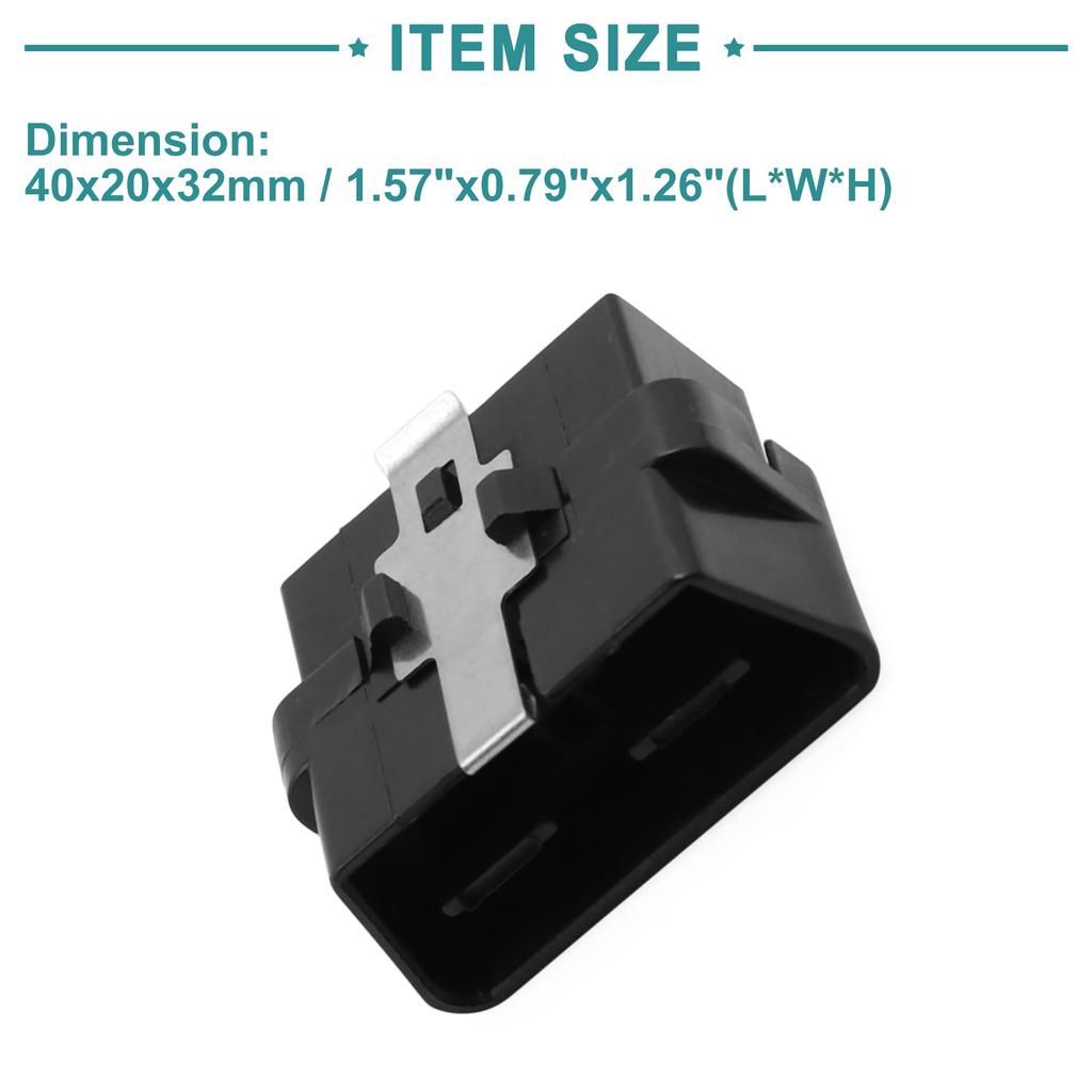 ACROPIX OBD2 Connector OBD2 Car Connector Male Adapter Socket with 16 Terminals Black