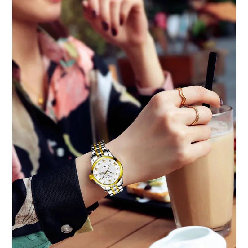 Женские часы Niche Light Luxury Women's New Temperament Полностью автоматические кварцевые женские часы