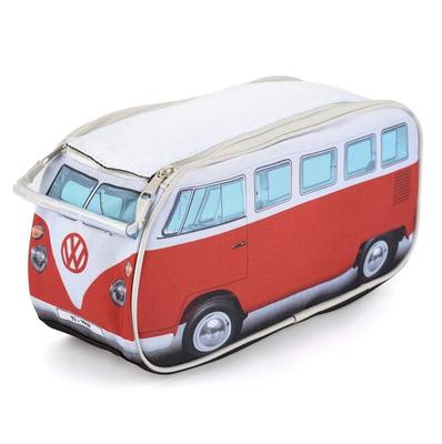 Лицензированный чехол для ручек Volkswagen Camp Van Print Pouch большой емкости 30 см унисекс [Официальный продукт] (красный) [Элемент]