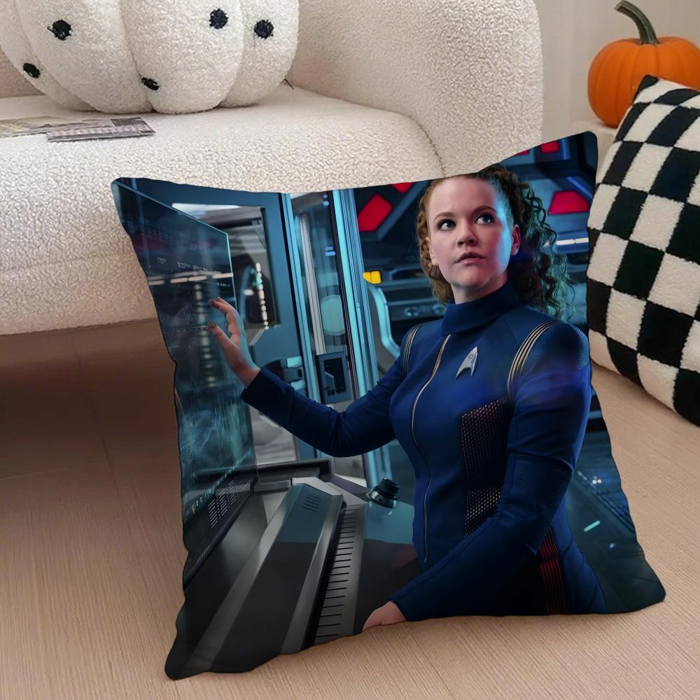 Star Trek Discovery SStar Sylvia Tilly Cushion Cover Throw Pillow Cover Hidden Button Durable Polyester Chair Cushion