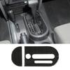 Car Gear Shift Panel Decoration Cover Stickers for Jeep Wrangler JK 2007 2008 2009 2010 Interior Accessories Real Carbon Fiber