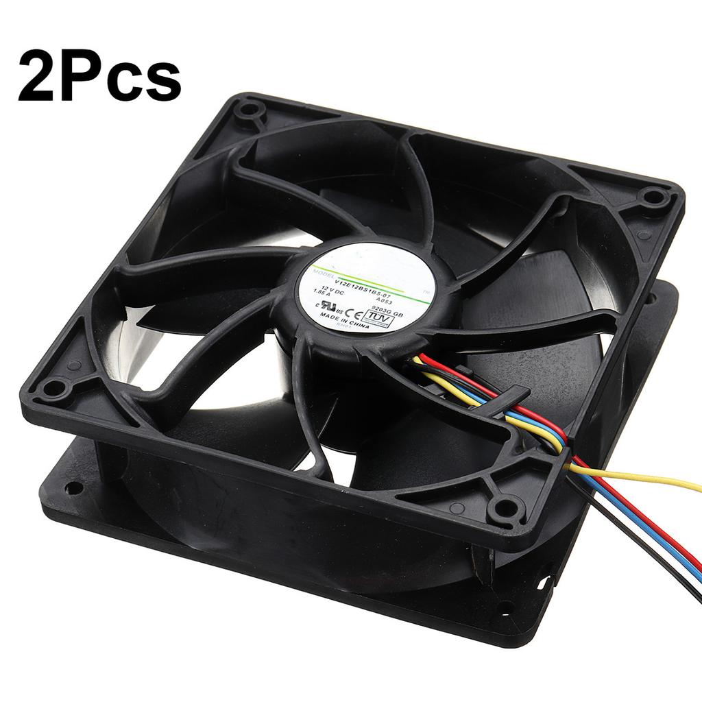 1/2 шт. 120 мм, 6500 об/мин, 12 В, 1,85 А, USB бесщеточный охлаждающий вентилятор, сменный 4-контактный разъем, контроль температуры, охлаждение ПК, процессор, корпус компьютера, вентилятор-кулер
