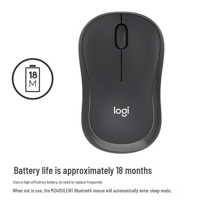 Logitech M240 Silent Wireless Bluetooth Mouse